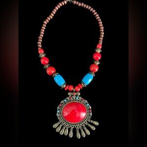 Beaded Statement Necklace